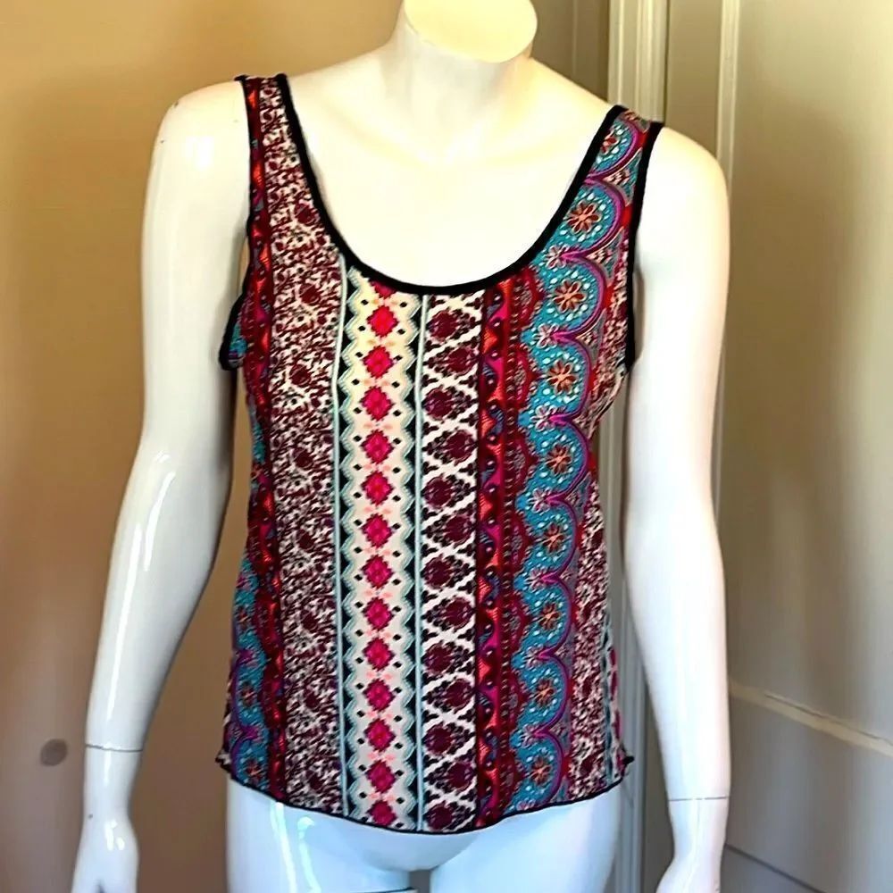 Vintage 1990s Billa D Floral high low Tank Top women’s small Spring 2024